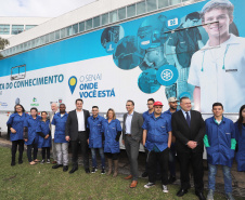 O bairro Uberaba, em Curitiba, será o primeiro do Paraná a receber o projeto Carretas do Conhecimento, idealizado pelo Governo do Paraná, através da Secretaria da Justiça, Família e Trabalho, em parceria com a Volkswagen e o Senai-PR