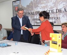 Apucarana sedia a terceira etapa de regionalização de cursos de especialização da Escola de Saúde Pública. O secretário de Estado da Saúde, Beto Preto, esteve na abertura das atividades da primeira turma e reafirmou os desafios em planejar a saúde de forma regionalizada, oportunizando o aprimoramento do conhecimento. Foto: Américo Antonio/SESA