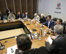 O governador em exercício Darci Piana reunido com o secretariado de Governo.Curitiba, 16-07-19.Foto: Arnaldo Alves / ANPr.