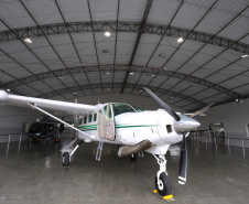 A Casa Militar administra a frota de aeronaves do Estado. Por determinação do governador Carlos Massa Ratinho Junior, elas devem ser usadas pelo Poder Executivo em viagens oficiais, mas também devem atender qualquer emergência médica, missões de busca e salvamento e a central de transplantes de órgãos.Foto: José Fernando Ogura/AEN
