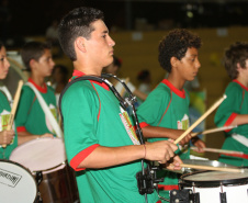 Fanfarras e bandas marciais de todo o Estado já podem se inscrever para o primeiro Festival de Fanfarras do Paraná, que vai identificar e reunir os grupos musicais formados em escolas, igrejas e comunidades de todas as cidades paranaenses. A ideia, proposta pelo governador Carlos Massa Ratinho Junior, é incentivar a cultura regional e a formação musical no Estado.Foto: Giuliano Gomes/Arquivo/SEED