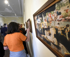 Oficina para estudantes de Lex Kozlik o Museu da Imagem e do Som do Paraná(MIS).Curitiba, 16 de agosto de 2019.Foto: Kraw Penas/SECC