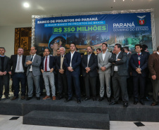 O governador Carlos Massa Ratinho Junior lança nesta segunda-feira (26) o Banco de Projetos, uma iniciativa inovadora para agilizar obras de infraestrutura e de segurança pública no Paraná. Curitiba, 26/08/2019 -Foto: Geraldo Bubniak/AEN