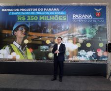Governador Carlos Massa Ratinho Junior lança banco de projetos do Paraná. Foto Gilson Abreu/AEN