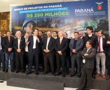 Governador Carlos Massa Ratinho Junior lança banco de projetos do Paraná. Foto Gilson Abreu/AEN