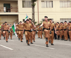 Curitiba, 28 de agosto de 2019.  Policiais Militares promovidos em 10 de agosto são homenageados. 