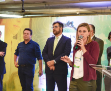 As ações implantadas pelo Governo do Estado para o desenvolvimento do turismo foram apresentadas nesta quinta-feira (29) no evento Experiência Braztoa Sul 2019, realizada no Museu Oscar Niemeyer, em Curitiba. O evento é voltado a agentes de viagem e profissionais de turismo. Foto: Denis Ferreira Netto/SEDEST