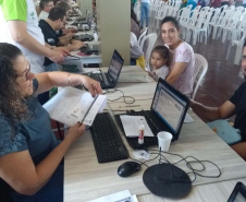 A feira de serviços ficou marcada por várias ações, mas uma em especial.  Foto: Divulgação/SEJUF