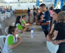 A feira de serviços ficou marcada por várias ações, mas uma em especial.  Foto: Divulgação/SEJUF
