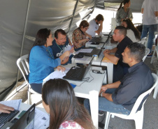 Serviços e atividades de lazer gratuitas foram destaques da primeira edição do Geração Paraná, realizado neste sábado (31), na praça Nossa Senhora de Salete, Centro Cívico, em Curitiba. O programa da Secretaria da Justiça, Família e Trabalho ofertou ações como encaminhamentos para vagas de empregos por intermédio da Agência do Trabalhador, emissão do ID Jovem. Foto: Divulgação SEJUF