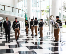 O governador Carlos Massa Ratinho Junior recebe nesta quarta-feira (04) o embaixador da Dinamarca no Brasil, Nicolai Prytz no Palácio Iguaçu acompanhado do vice-governador Darci Piani.   03/09/2019 - Foto: Geraldo Bubniak/AEN