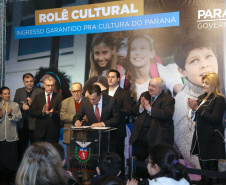 Governador Carlos Massa Ratinho Junior lan;ca Projeto "Rolê Cultural" no Museu Paranaense. Curitiba,04/09/2019 Foto:Jaelson Lucas / AEN