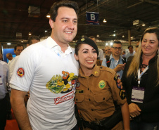 Governador Carlos Massa Ratinho Junior participa do 10º Congresso Nacional Moveleiro, em Arapongas, no Norte do Paraná. Foto: Gilson Abreu/AEN