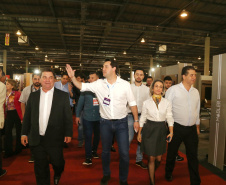  Governador Carlos Massa Ratinho Junior participa do 10º Congresso Nacional Moveleiro, em Arapongas, no Norte do Paraná. Foto: Gilson Abreu/AEN