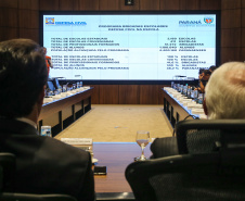 O Governador Carlos Massa Ratinho Júnior, durante reunião com a equipe de governo. 09/09/2019 - Foto: Geraldo Bubniak/AEN