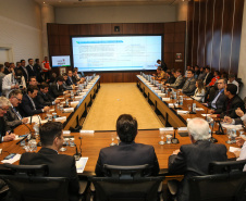 O Governador Carlos Massa Ratinho Júnior, durante reunião com a equipe de governo. 09/09/2019 - Foto: Geraldo Bubniak/AEN