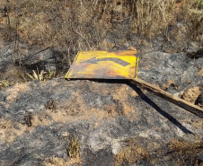 Governo alerta para os perigos causados pelo vandalismo de placas. Foto: Divulgação/DER