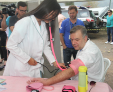 Em Almirante Tamandaré, município da Região Metropolitana de Curitiba, a 15ª edição do Paraná Cidadão na gestão do governador Carlos Massa Ratinho Júnior registrou quase 17 mil atendimentos no Ginásio de Esportes Buzatão. Foto: Divulgação/SEJUF