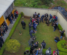 O governador Carlos Massa Ratinho Junior participa nesta segunda-feira (23) do plantio de árvores no Colégio Estadual Professora Maria Gai Grendel, no bairro Caximba, em Curitiba. O evento marcará o início do programa Paraná mais Verde, que vai incentivar o plantio de mudas de árvores nativas em todo o Estado.   23/09/2019 - Foto: José Fernando Ogura/AEN