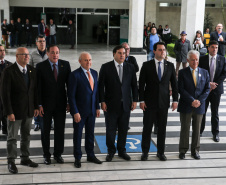 O governador Carlos Massa Ratinho Junior participa nesta segunda-feira (23), participou da audiência da Câmara dos Deputados para discutir com deputados federais e estaduais o novo marco regulatório das PPPs, concessões e fundos de infraestrutura
