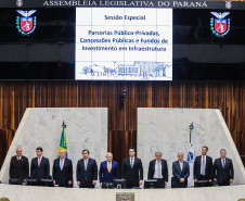 O governador Carlos Massa Ratinho Junior participa nesta segunda-feira (23), participou da audiência da Câmara dos Deputados para discutir com deputados federais e estaduais o novo marco regulatório das PPPs, concessões e fundos de infraestrutura