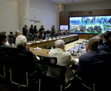 Governador Carlos Massa Ratinho Junior em reunião com o secretariado. Curitiba,24/09/2019 Foto:Jaelson Lucas / AEN