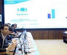 Governador Carlos Massa Ratinho Junior em reunião com o secretariado. Curitiba,24/09/2019 Foto:Jaelson Lucas / AEN