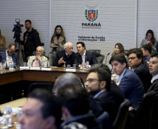 Governador Carlos Massa Ratinho Junior em reunião com o secretariado. Curitiba,24/09/2019 Foto:Jaelson Lucas / AEN