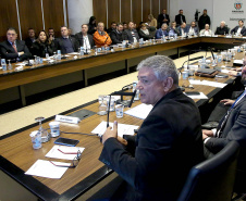 Governador Carlos Massa Ratinho Junior em reunião com o secretariado. Curitiba,24/09/2019 Foto:Jaelson Lucas / AEN