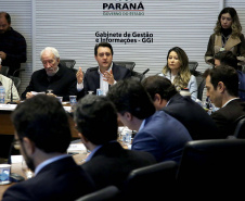 Governador Carlos Massa Ratinho Junior em reunião com o secretariado. Curitiba,24/09/2019 Foto:Jaelson Lucas / AEN