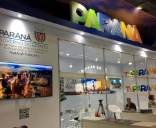 A Paraná Turismo finalizou nesta sexta-feira (27) a participação em uma das maiores feiras do setor e de negócios do País – 47ª Abav Expo Internacional de Turismo e 52º Encontro Comercial Braztoa, que aconteceu em São Paulo. Durante três dias, assessores técnicos apresentaram o potencial turístico do Estado, com diversas atividades, como palestras e painéis do trade relacionados a investimentos, mostrando as regiões turísticas do Paraná. Foto: Edson Thomaz/Paraná Turismo