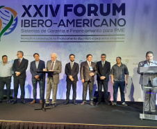 Fomento Paraná e SGC Central criam nova linha de crédito. A iniciativa conjunta foi apresentada durante o XXIV Fórum Ibero-americano de Sistemas de Garantia e Financiamento para Micro, Pequenas e Médias Empresas, realizado em Foz do Iguaçu, quinta e sexta-feira, com a participação do vice-governador Darci Piana. O evento organizado pela Rede Iberoamericana de Garantias (Regar) e SGC Central teve como tema Inovação e cooperação no financiamento das PME.Foto: Divulgação/Vice-governadoria