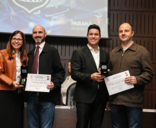 O governador Carlos Massa Ratinho Junior participa nesta segunda-feira (30), da comemoração do aniversário de 166 anos da Polícia Civil no Paraná na sede da OAB Paraná, em Curitiba .   30/09/2019 - Foto: Geraldo Bubniak/AEN