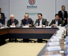 Governador Carlos Massa Ratinho Junior durante reunião com a equipe de governo. Curitiba,01/10/2019 - Foto: José Fernando Ogura/AEN