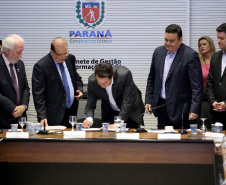 Governador Carlos Massa Ratinho Junior durante reunião com a equipe de governo. Curitiba,01/10/2019 - Foto: José Fernando Ogura/AEN