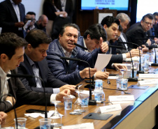 Governador Carlos Massa Ratinho Junior durante reunião com a equipe de governo. Curitiba,01/10/2019 - Foto: José Fernando Ogura/AEN