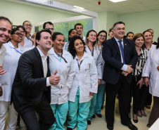 O governador Carlos Massa Ratinho Junior inaugura nesta terça-feira (01), novos leitos de UTI do Hospital de Reabilitação Ana Carolina Moura Xavier, de Curitiba. O espaço, que estava fechado há dez anos.  01/10/2019 - Foto: Geraldo Bubniak/AEN