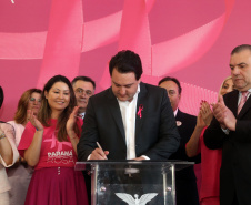 Governador Carlos Massa Ratinho Junior lança Projeto Parana Rosa.Foto Gilson Abreu/ANP