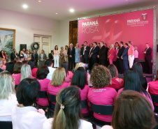 Governador Carlos Massa Ratinho Junior lança Projeto Parana Rosa.Foto Gilson Abreu/ANP