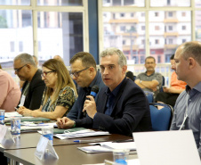 O secretário da Comunicação Social e da Cultura, Hudson José, lançou em Londrina, nesta quinta-feira (03), o terceiro edital do Programa Estadual de Fomento e Incentivo à Cultura (Profice). Foto: Jaelson Lucas/AEN
