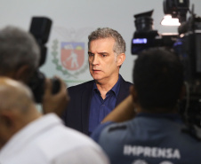 O secretário da Comunicação Social e da Cultura, Hudson José, lançou em Londrina, nesta quinta-feira (03), o terceiro edital do Programa Estadual de Fomento e Incentivo à Cultura (Profice). Foto: Jaelson Lucas/AEN