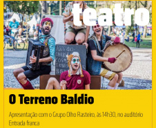 Grupo Olho Rasteiro apresenta O Terreno Baldio na Biblioteca