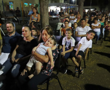 Marumbi é a primeira cidade a receber o programa Cinema na Praça. Presentes no evento: prefeito de Marumbi, Adhemar Francisco Rejani; Primeira Dama do Estado, Luciana Saito Massa; entre outros. N/F: Lucas Henrique Muniz.Marumbi, 12-10-19.Foto: Arnaldo Alves / AEN.