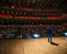 O governador Carlos Massa Ratinho Junior lança nesta quarta-feira (09) evento Governo 5.0 - Inovação a Serviço da População, Como Fazer Diferente,Como Pensar Diferente, no Teatro Guaira em Curitiba.  14/10/2019 - Foto: Geraldo Bubniak/AEN
