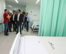 O governador Carlos Massa Ratinho Júnior inaugura nesta quarta-feira (16),   a reforma do pronto-socorro do Hospital São Vicente de Paulo, de Guarapuava (região central). Guarapuava, 16/10/2019 -  Foto: Geraldo Bubniak/AEN