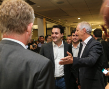 O governador Carlos Massa Ratinho Júnior participa nesta quarta-feira (16),  da inauguração da Akademie Ireks & Agrária, um centro de capacitação e desenvolvimento de novo empreendimento industrial instalado no distrito de Entre Rios.Guarapuava, 16/10/2019 -  Foto: Geraldo Bubniak/AEN