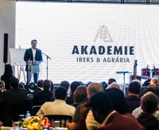 O governador Carlos Massa Ratinho Júnior participa nesta quarta-feira (16),  da inauguração da Akademie Ireks & Agrária, um centro de capacitação e desenvolvimento de novo empreendimento industrial instalado no distrito de Entre Rios.Guarapuava, 16/10/2019 -  Foto: Geraldo Bubniak/AEN