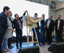O governador Carlos Massa Ratinho Júnior participa nesta quarta-feira (16),  da inauguração da Akademie Ireks & Agrária, um centro de capacitação e desenvolvimento de novo empreendimento industrial instalado no distrito de Entre Rios.Guarapuava, 16/10/2019 -  Foto: Geraldo Bubniak/AEN