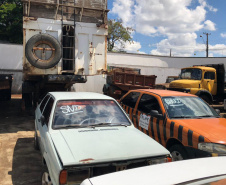 Leilão de veículos soma R$ 487 mil para o combate ao tráfico. Foto: Divulgação/SESP