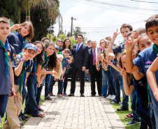 Foi inaugurada nesta terça-feira (22) a sede do Instituto Princesa Benedikte em Curitiba, primeiro projeto social dinamarquês no Brasil, que vai abrigar crianças que foram retiradas da guarda dos pais, vítimas de abandono ou violência. O governador Carlos Massa Ratinho Junior participou evento, que contou com a presença da princesa Benedikte da Dinamarca, patrona da entidade.